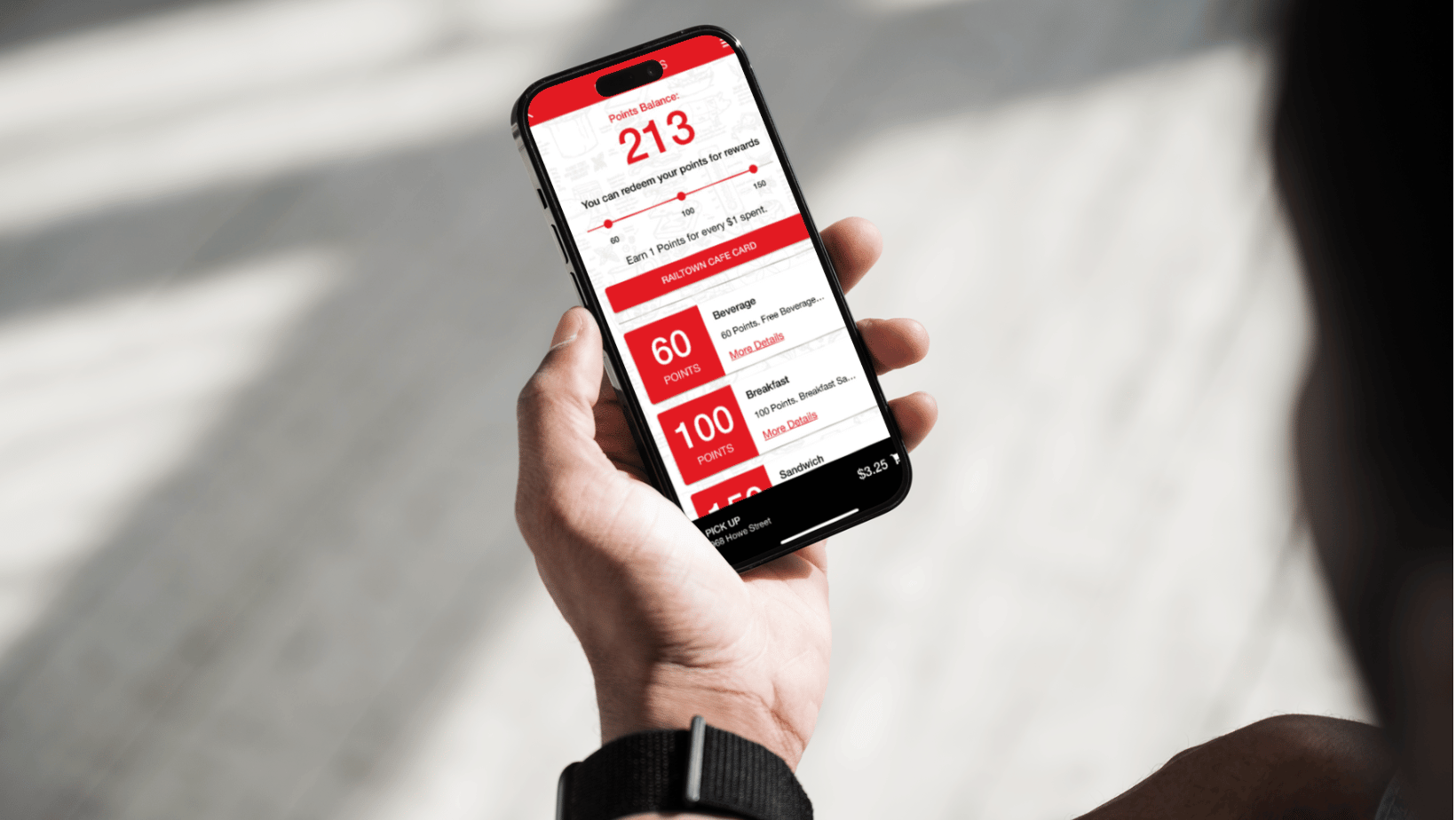 Hand Holding a Craver Mobile App