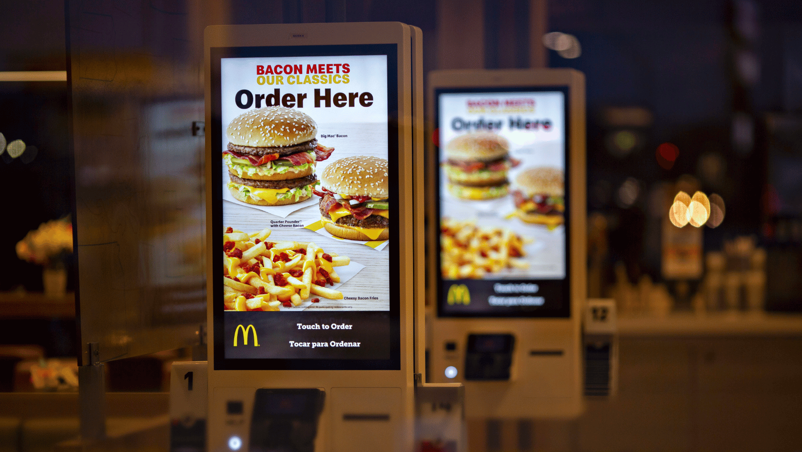 McDonalds self-serve kiosks.