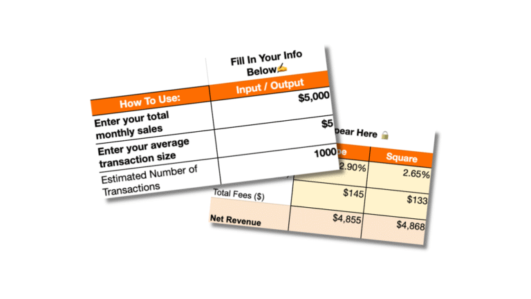 Square vs Stripe Cost Calculator