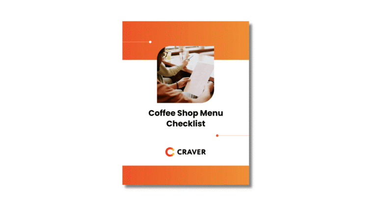 Coffee Shop Menu Checklist