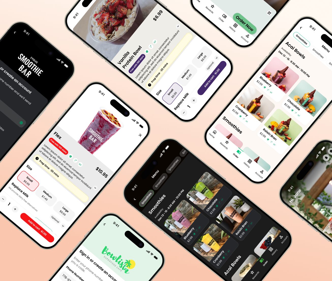 custom ordering app