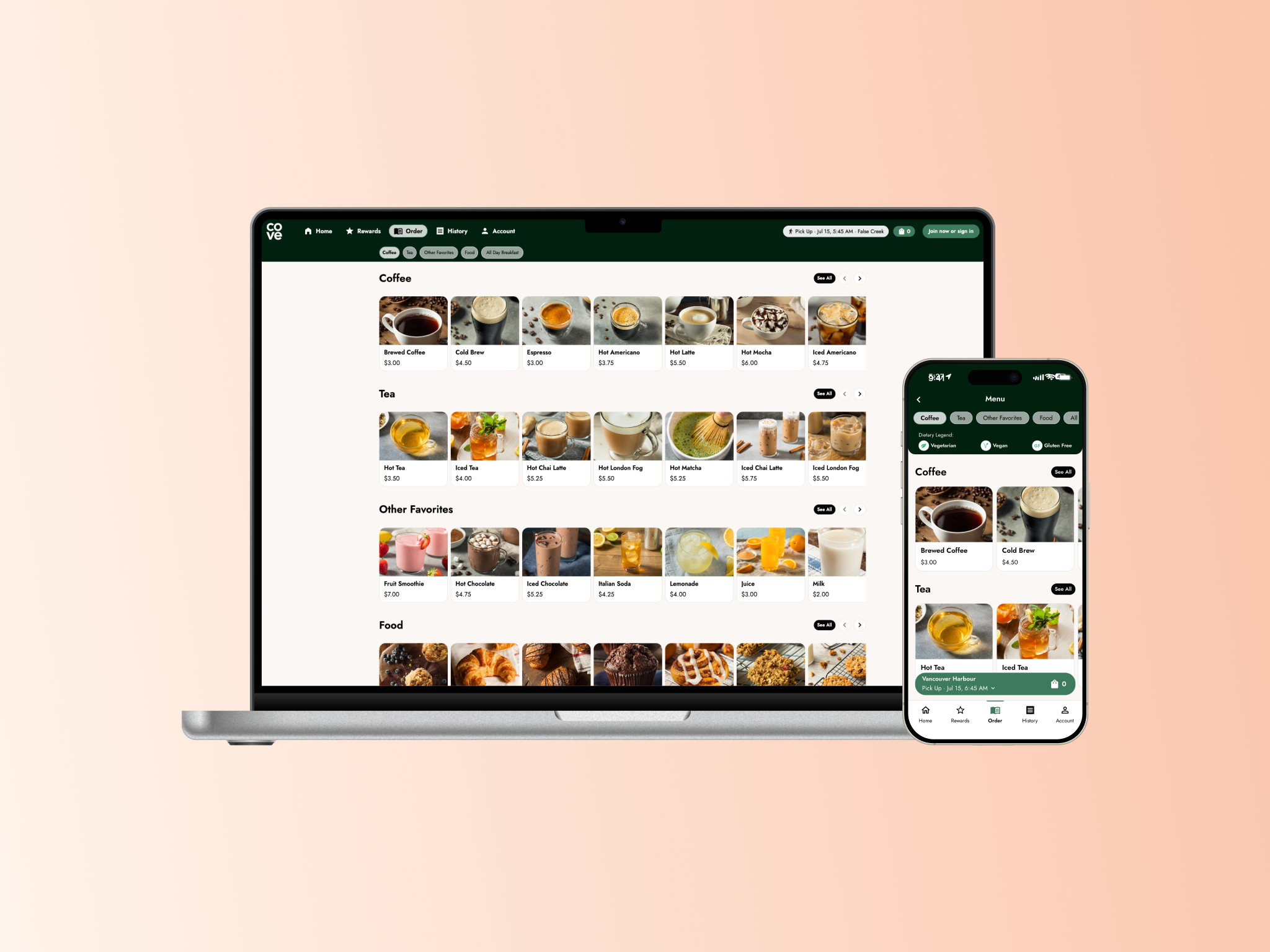 Online Ordering – Cove Coffee