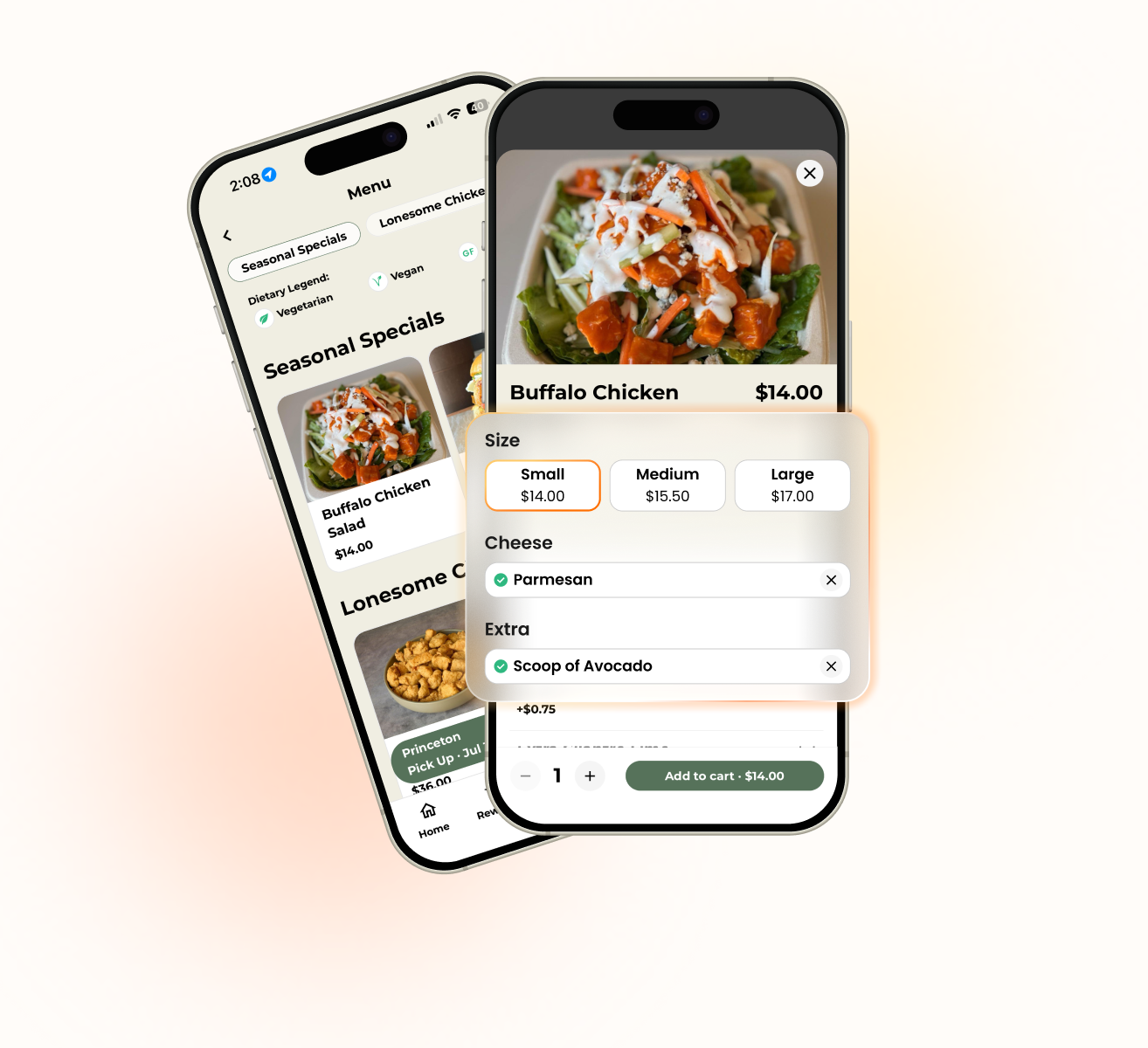 Order Modifications Restaurant Web